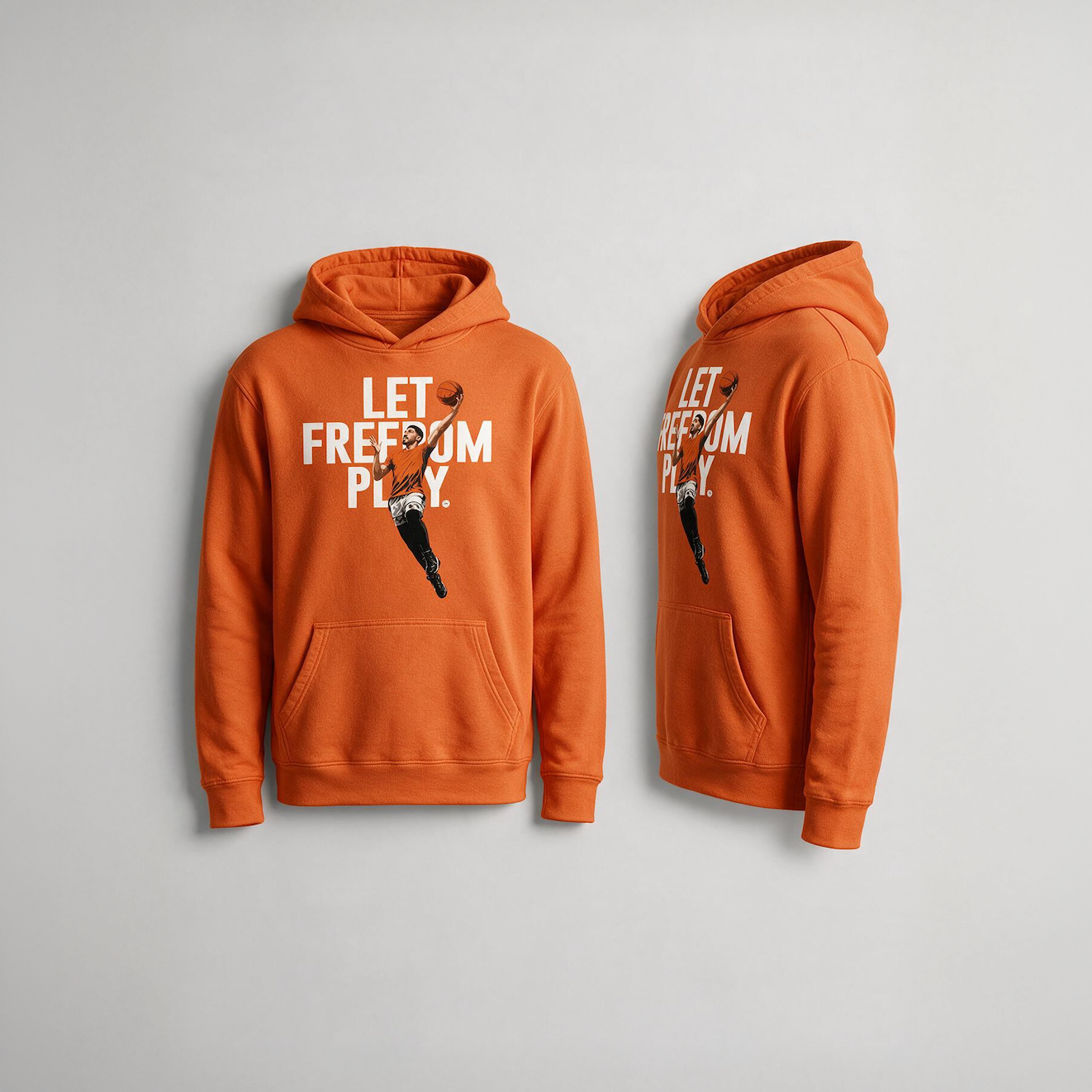 Freedom hoodie front product view